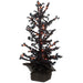 18" Battery Operated Beaded Halloween LED-Lighted Tree w/Base -Black (pack of 2) - AFT205-BK
