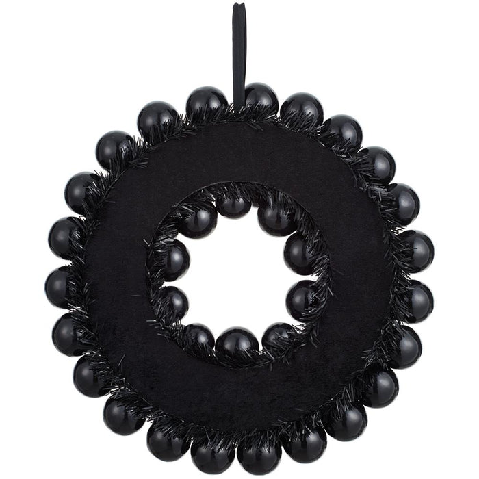 20.5" Artificial Eyeball Wreath -Black (Pack of 2) - AFW313-BK