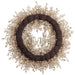 22" Artificial Pine Wreath With Skulls -Beige/Gray (Pack of 4) - AFW342-BE/GY
