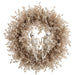 22" Artificial Pine Wreath With Skulls -Beige/Gray (Pack of 4) - AFW342-BE/GY