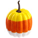10.75"Hx8.2"W Halloween Candy Corn Striped 2 Pumpkin -Orange/Yellow (pack of 4) - AFZ018-OR/YE