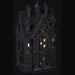 9" Battery Operated Halloween House -Black (Pack of 4) - AFZ091-BK