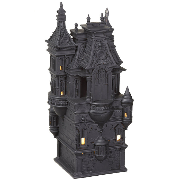 12" Battery Operated Halloween House -Black (Pack of 2) - AFZ092-BK