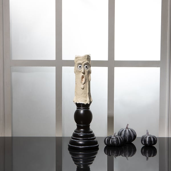 14" Bagged Halloween Pumpkins -Black (Pack of 6) - AFZ120-BK