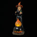 12.8" Battery Operated Halloween Witch With Light -Black/Red - AFZ129-BK/RE
