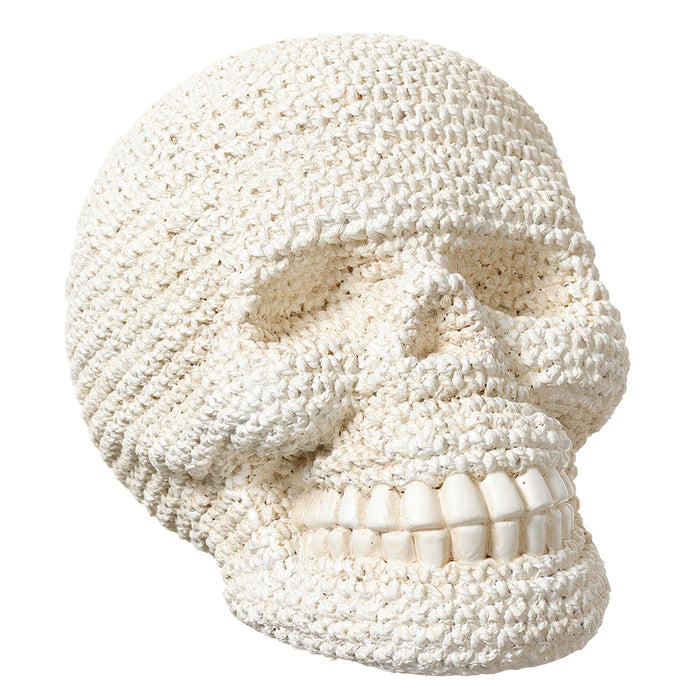 6.25" Halloween Skull -Whitewashed (Pack of 2) - AFZ194-WW