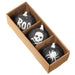 3" Boxed Halloween Pumpkins -Black/White (Pack of 4) - AFZ197-BK/WH