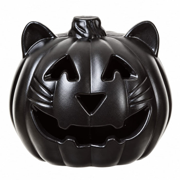 9" Battery Operated Halloween Cat With Light -Black (Pack of 6) - AFZ209-BK