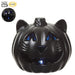 9" Battery Operated Halloween Cat With Light -Black (Pack of 6) - AFZ209-BK