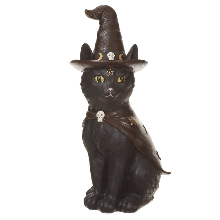 Halloween Wizard Cat -Black Halloween Home Décor — Silks