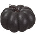 6"Hx7"W Glittered Halloween Pumpkin -Black (Pack of 4) - AFZ251-BK