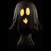 19" Battery Operated Halloween Jack-O-Lantern Mushroom With Light -Brown/Whitewashed - AFZ271-BR/WW