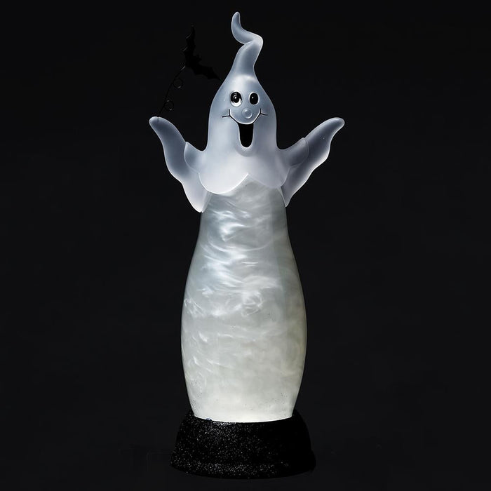 13.5" Battery Operated Halloween Ghost -White/Black (Pack of 2) - AFZ285-WH/BK