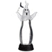 13.5" Battery Operated Halloween Ghost -White/Black (Pack of 2) - AFZ285-WH/BK