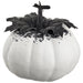 5.5"Hx6"W Halloween Pumpkin -White/Black (Pack of 6) - AFZ320-WH/BK