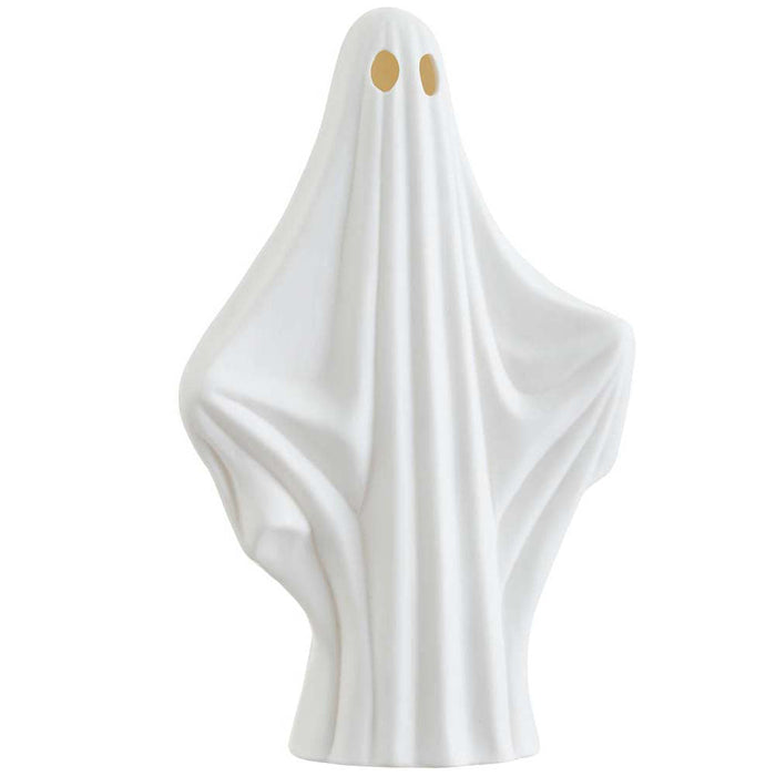 13.5" Battery Operated Halloween Ghost With Light -White (Pack of 2) - AFZ388-WH