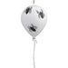 8" Halloween Glittered Spider Balloon -White/Black (pack of 6) - AFZ405-WH/BK