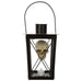 10" Battery Operated Halloween Skull Lantern With Light -Black/Beige (Pack of 4) - AFZ419-BK/BE