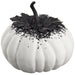 8"Hx8.5"W Halloween Pumpkin -White/Black (Pack of 4) - AFZ430-WH/BK