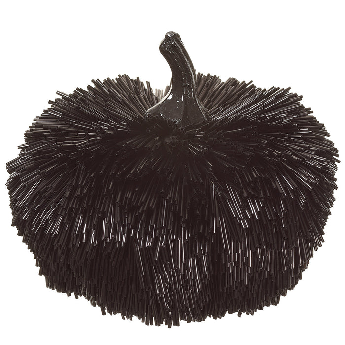 6" Halloween Sisal Pumpkin -Black (Pack of 12) - AFZ447-BK