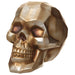5.9" Halloween Skull With Light -Antique Gold (Pack of 6) - AFZ456-GO/AT