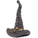 17" Battery Operated Halloween Witch's Hat With Light -Black - AFZ512-BK