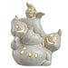 6.5" Battery Operated Halloween Boo Ghost -Antique Cream (Pack of 4) - AFZ533-CR/AT