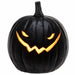 7"Hx6.2"W Battery Operated Halloween Jack-O-Lantern Pumpkin With Light -Black (Pack of 4) - AFZ556-BK