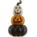 11" Battery Operated Halloween Stacking Jack-O-Lantern With Light -Mixed Colors - AFZ665-MX