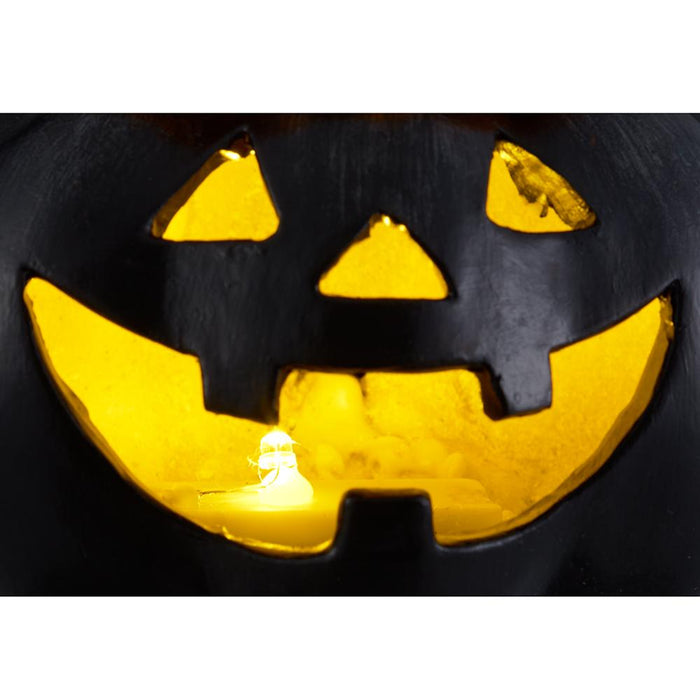 11" Battery Operated Halloween Stacking Jack-O-Lantern With Light -Mixed Colors - AFZ665-MX