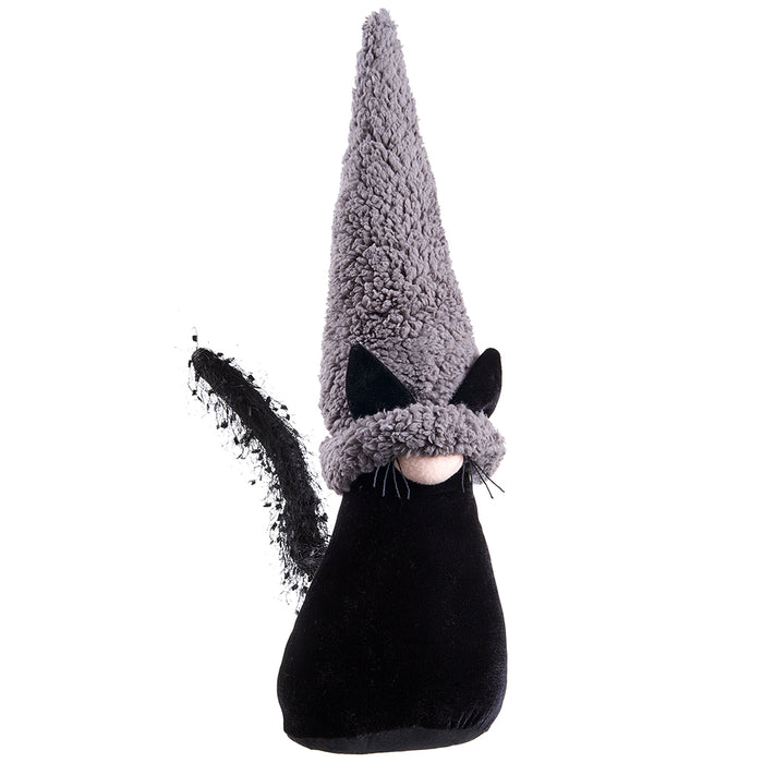 18" Halloween Cat -Black/Gray (Pack of 6) - AFZ701-BK/GY