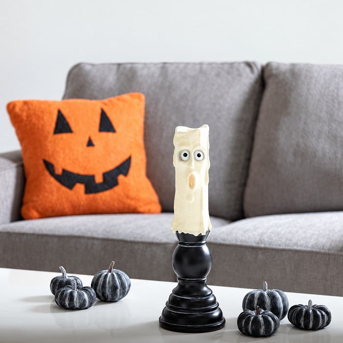 16.5" Halloween Jack-O-Lantern Pillow -Orange (Pack of 8) - AFZ817-OR/BK