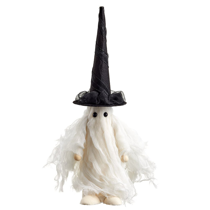 18.1" Halloween Ghost Doll With Tall Hat -White/Black (pack of 4) - AFZ958-WH/BK