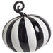 9" Artificial Halloween Pumpkin -Black/White - AFZ979-BK/WH