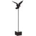 18.6" Artificial Halloween Tabletop Crow -Black - AFZ988-BK