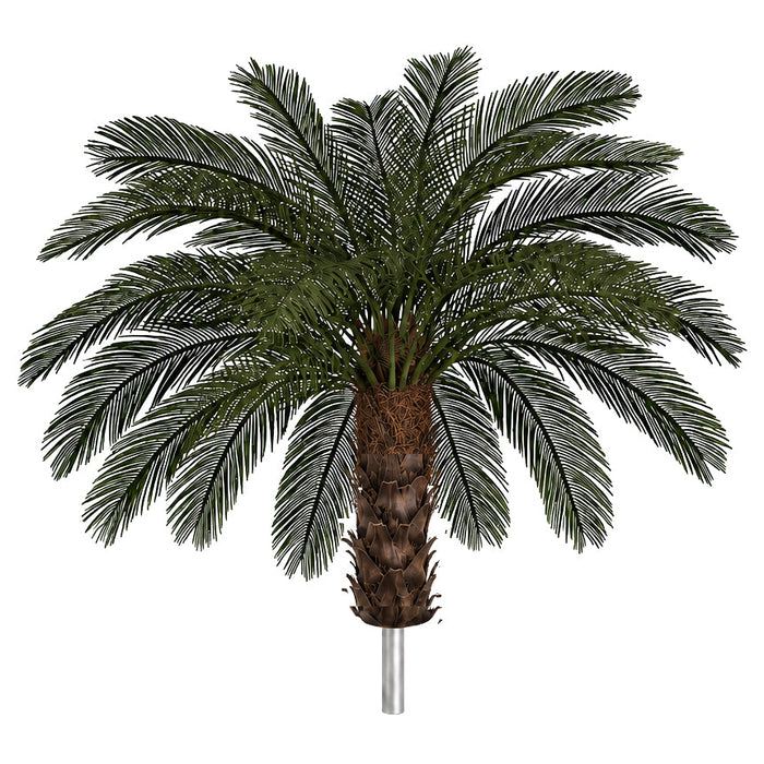5' Custom-Made Outdoor UV-Proof Large Artificial Sago Cycas Palm Tree -36 Fronds -Green - AP-82505