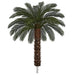 7' Custom-Made Outdoor UV-Proof Large Artificial Sago Cycas Palm Tree -36 Fronds -Green - AP-82507