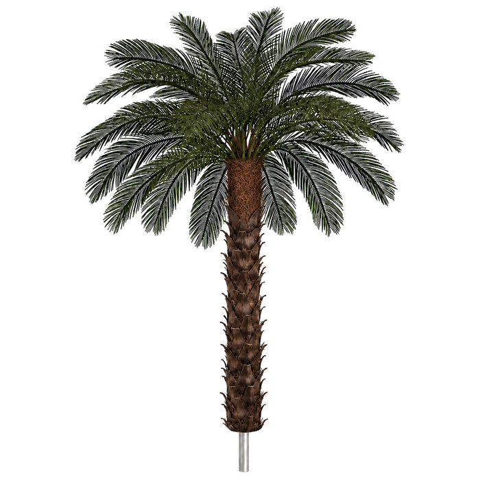8' Custom-Made Outdoor UV-Proof Large Artificial Sago Cycas Palm Tree -36 Fronds -Green - AP-82508