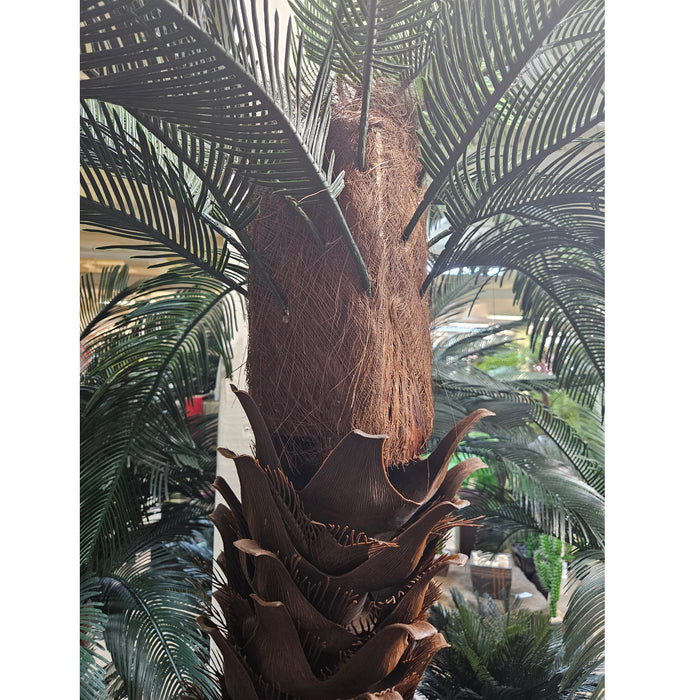 5' Custom-Made Outdoor UV-Proof Large Artificial Sago Cycas Palm Tree -36 Fronds -Green - AP-82505