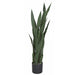 37" IFR UV-Resistant Outdoor Artificial Sansevieria Snake Plant w/Pot -Green - AUV-200125