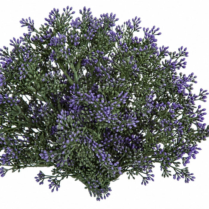 14.5" IFR Artificial Plastic Verbena Cluster Flower Bush -Purple (Pack of 12) - AR-170800
