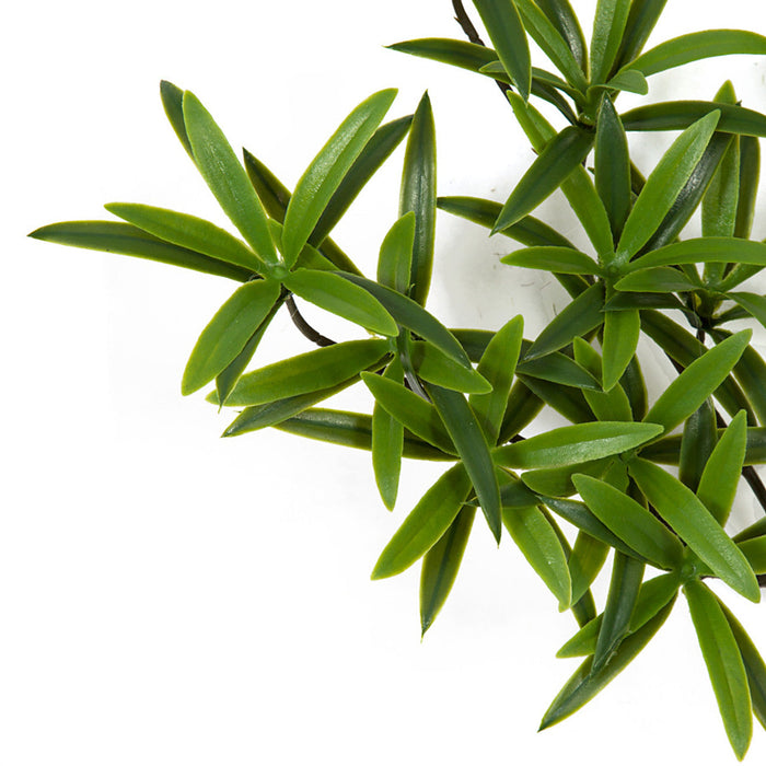 25" IFR Artificial Podocarpus Branch Stem -Green (Pack of 6) - AR-176000