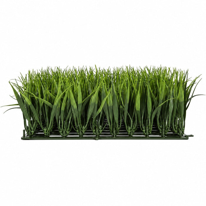 10"x10"x4" Outdoor UV-Proof IFR Artificial Grass Mat -2 Tone Green (Pack of 4) - AR197360