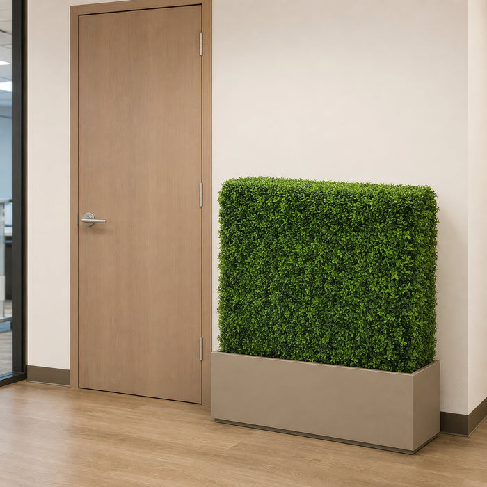 30"Hx36"W"x12"D IFR Boxwood Artificial Topiary Hedge -2 Tone Green - AR-200670