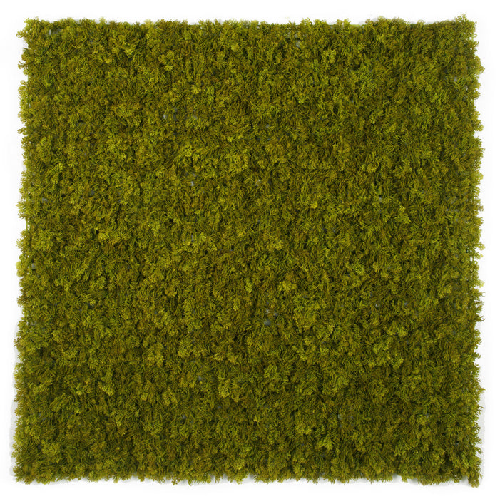 40"x40"x1.5" Outdoor UV-Resistant IFR Artificial Reindeer Moss Mat -Olive Green (Pack of 2) - AUR-240700