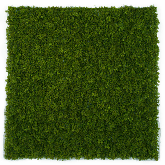 40"x40"x1.5" Outdoor UV-Resistant IFR Artificial Reindeer Moss Mat -Dark Green (Pack of 2) - AUR-240704