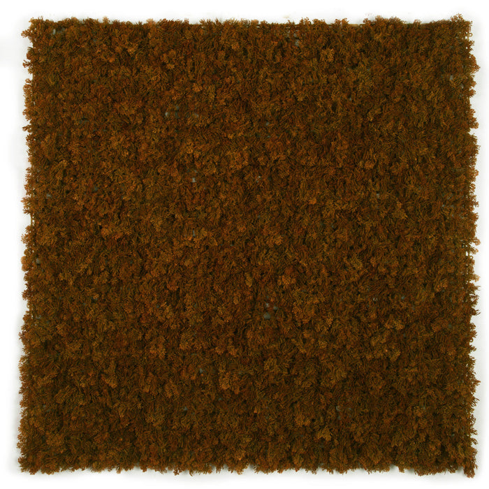 40"x40"x1.5" Outdoor UV-Resistant IFR Artificial Reindeer Moss Mat -Brown/Burgundy (Pack of 2) - AUR-240706