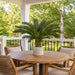 30" Outdoor UV-Resistant Artificial Cycas Palm Plant w/Pot -Green - AUV102060