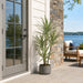 5' Outdoor UV-Resistant Artificial Dracaena Tree w/Pot -Green/Yellow - AUV102100