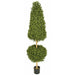 6' UV-Resistant Outdoor Artificial Boxwood Ball & Cone-Shaped Topiary w/Pot -Green - AUV102790